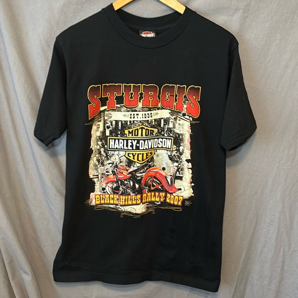 Black Harley Davidson t shirt "Sturgis" Medium